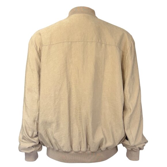 Vintage 80s St. Croix Shop Men's Faux Suede Bomber Jacket Large - Picture 2 of 10